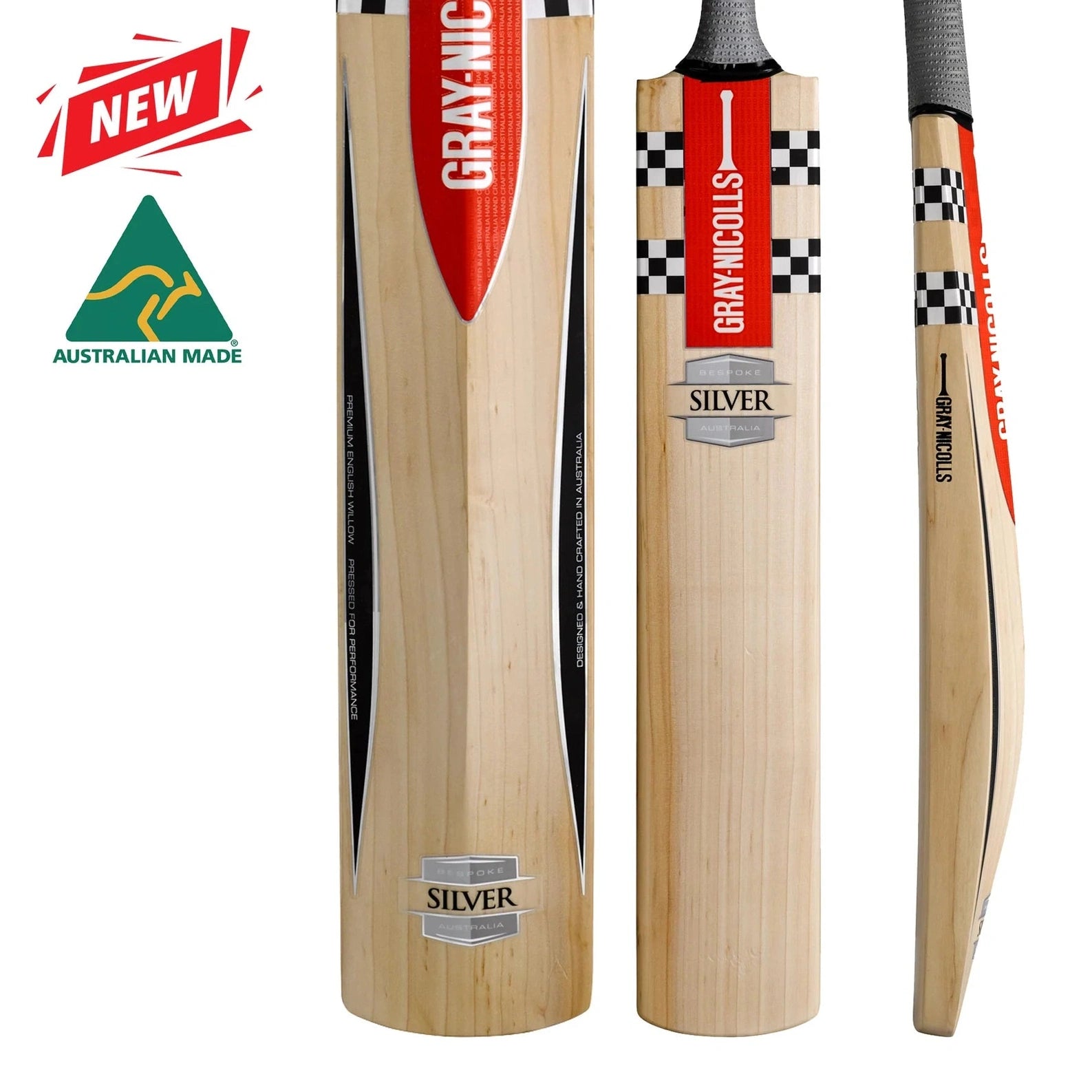 Gray Nicolls Silver Adult Cricket Bat
