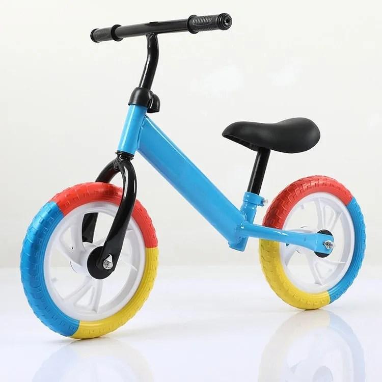 Bikes & Trikes Balance Bike Blue Kids Balance Bike with Colorful Wheels