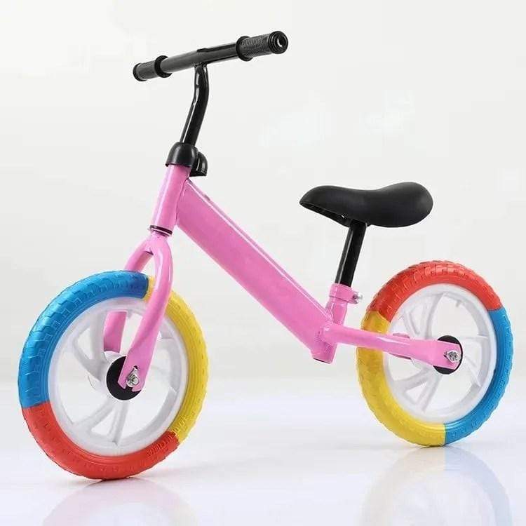 Bikes & Trikes Balance Bike Pink Kids Balance Bike with Colorful Wheels
