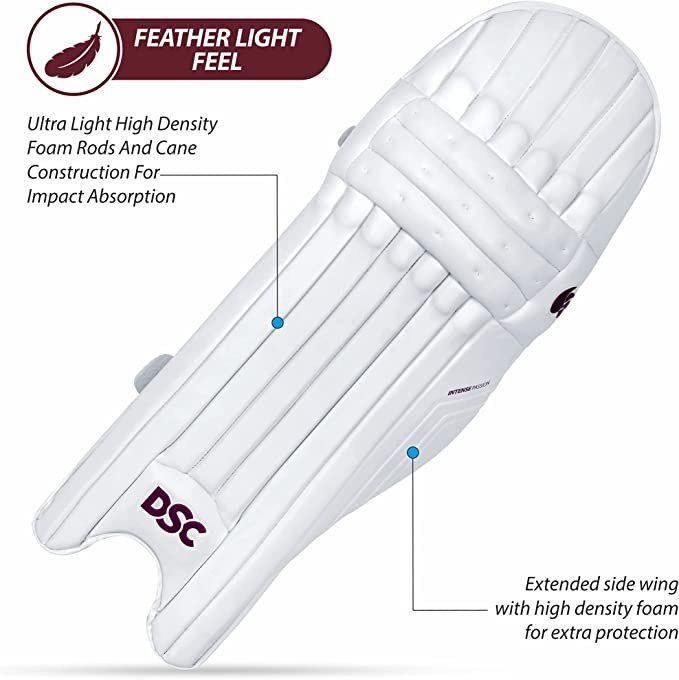 DSC Batting Gloves DSC Intense Passion Cricket Batting Legguard Youth Right