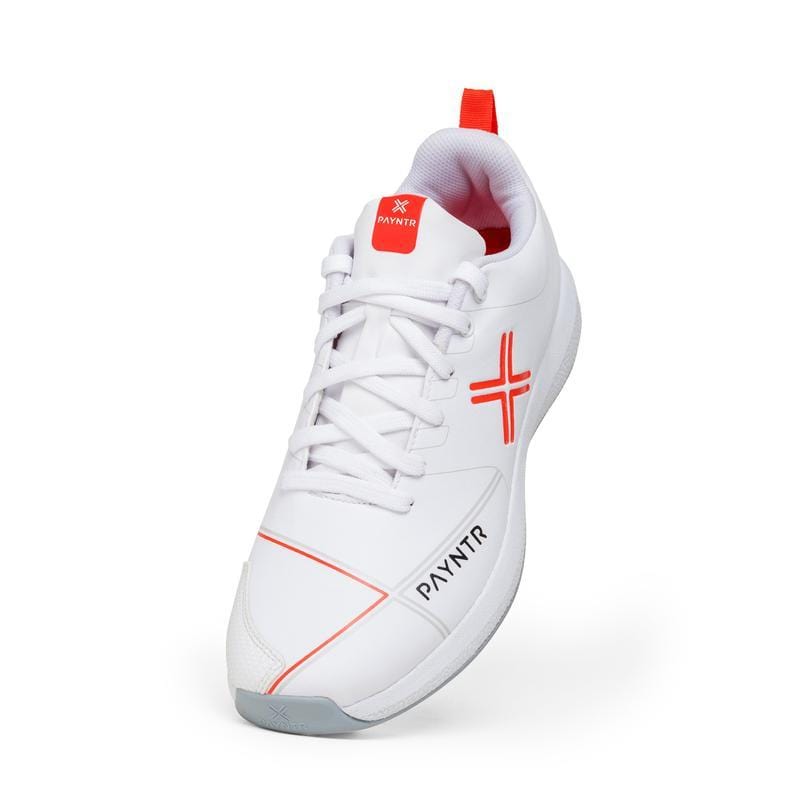 Payntr Footwear 5.5 / White Payntr X Batting Rubber Cricket Shoes
