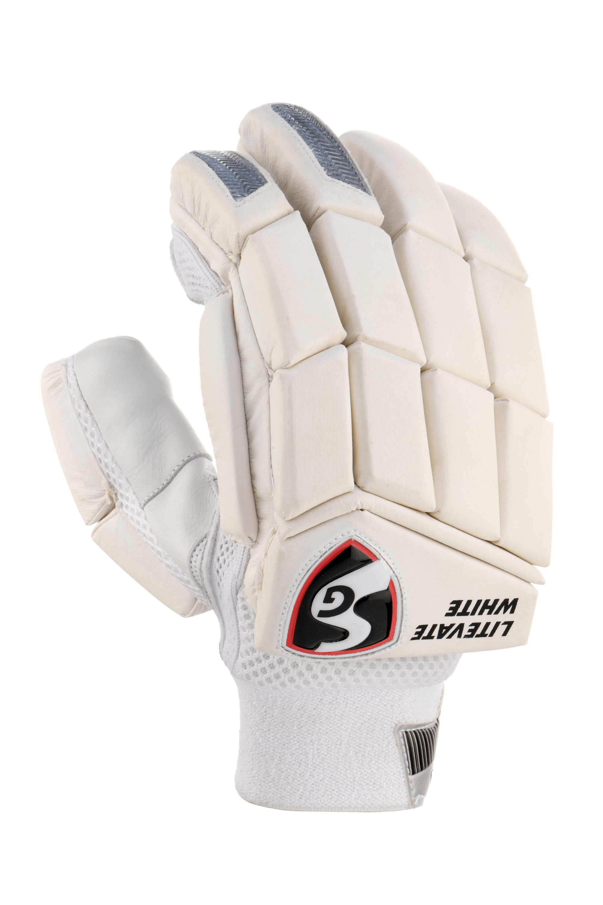 SG Litevate White Adults Cricket Batting Gloves