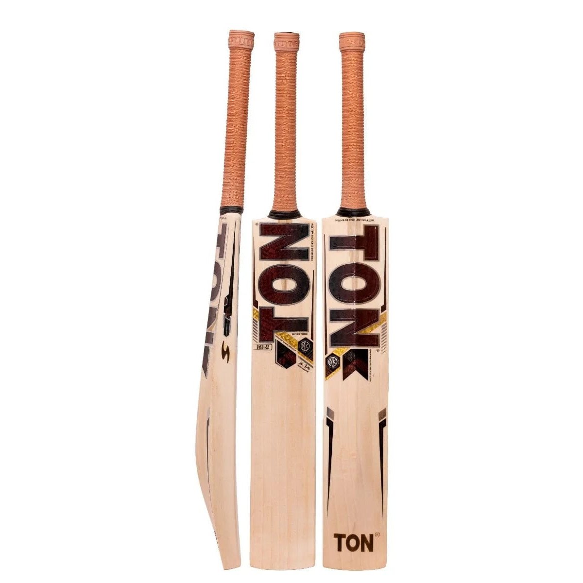 SS Cricket Bats Short Hand / Medium 2lbs 8oz - 2lbs 10oz SS Ton Gold English Willow Cricket Bat