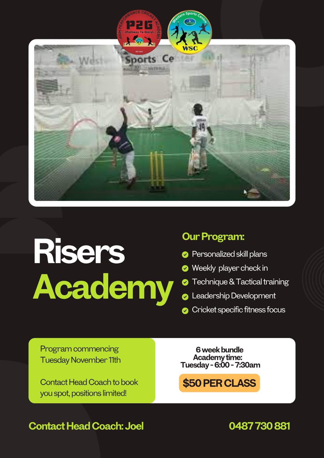 Cricket Training At Western Sports Centre