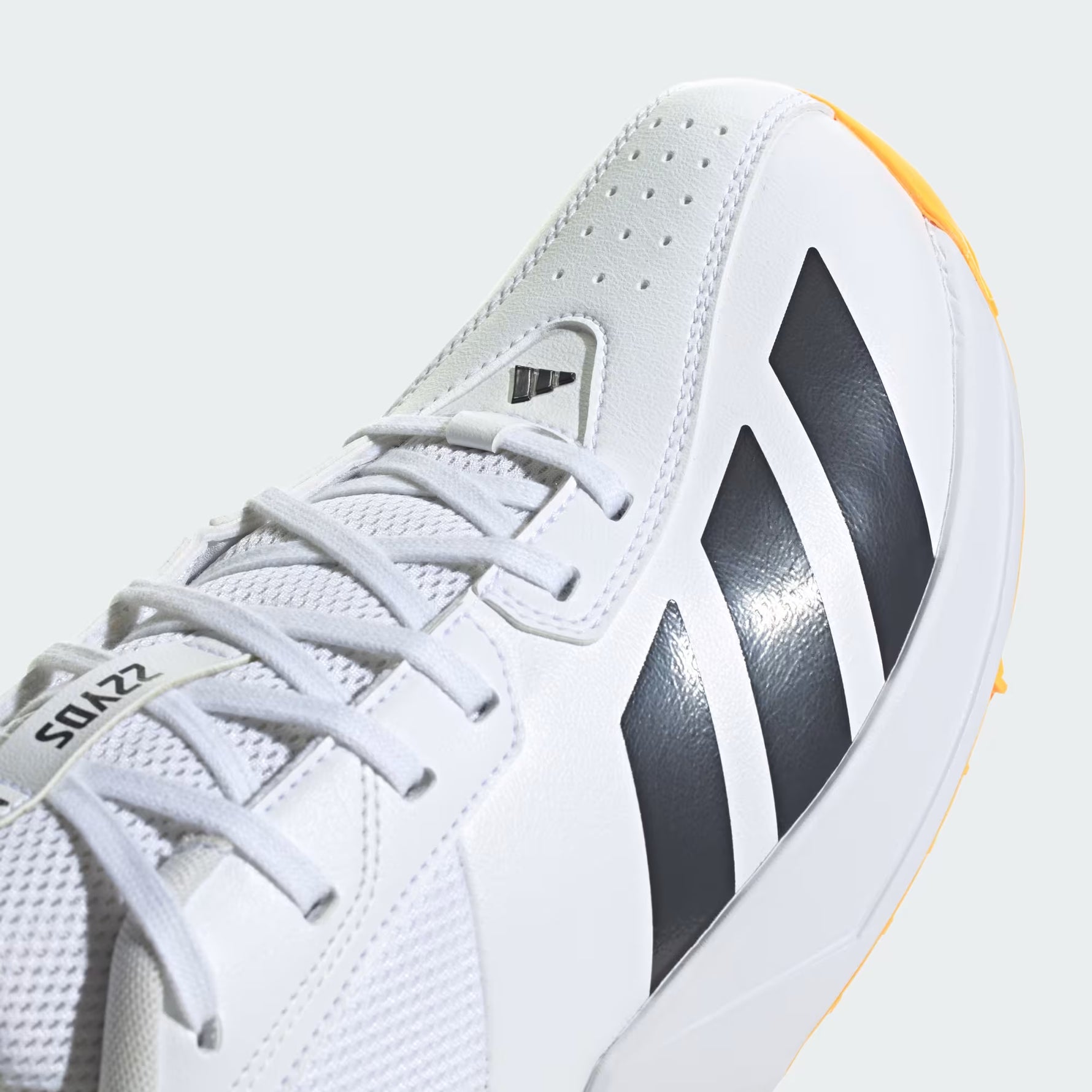 Adidas 22YDS JQ8545 7/2 Full Spike Cricket Shoes 2026 – White/Aurora Onix/Lucid Tangerine
