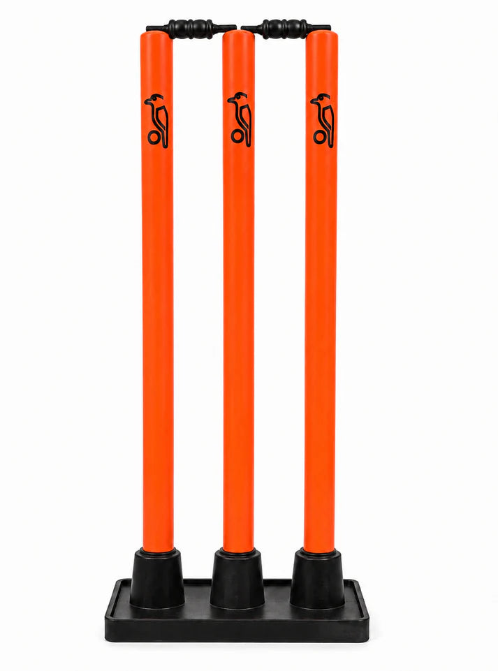 Kookaburra Plastic Stumps with Rubber Base – Portable Cricket Stump Set