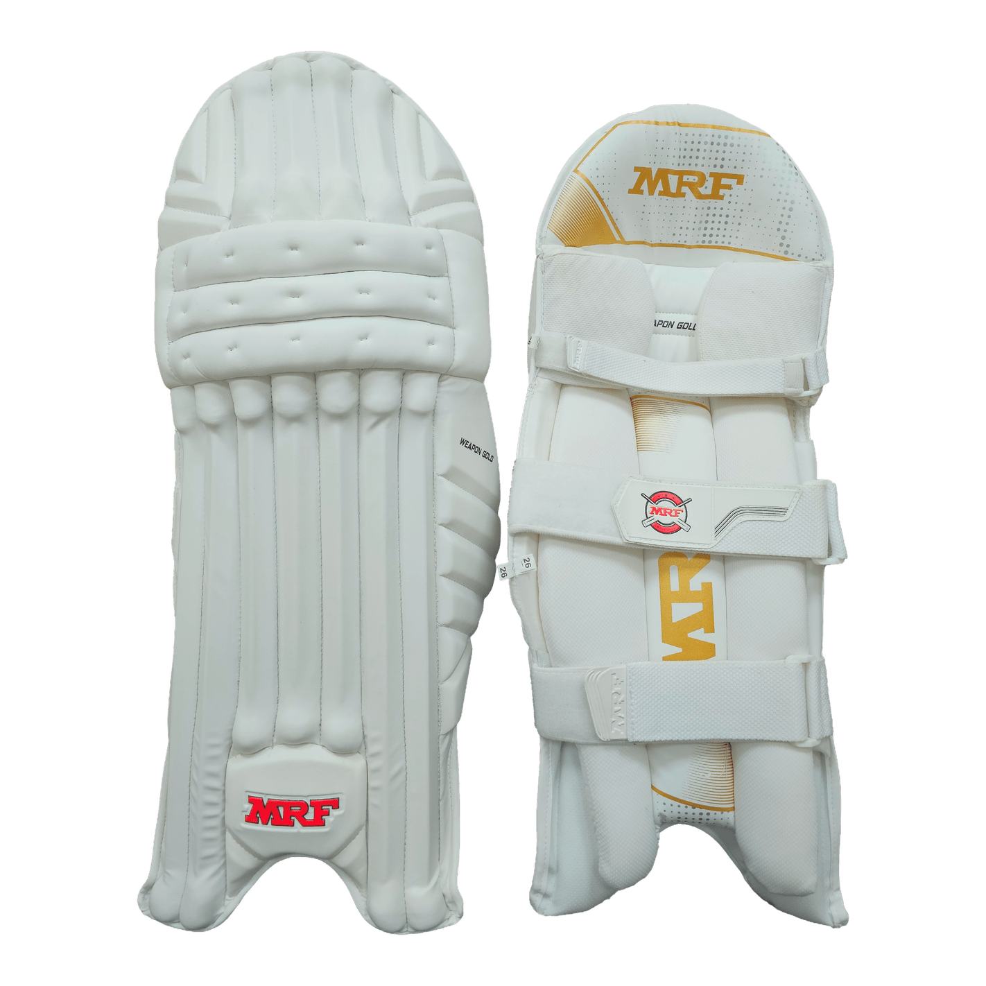 MRF Weapon Gold Adult Cricket Batting Pads – Protective Leg Guards