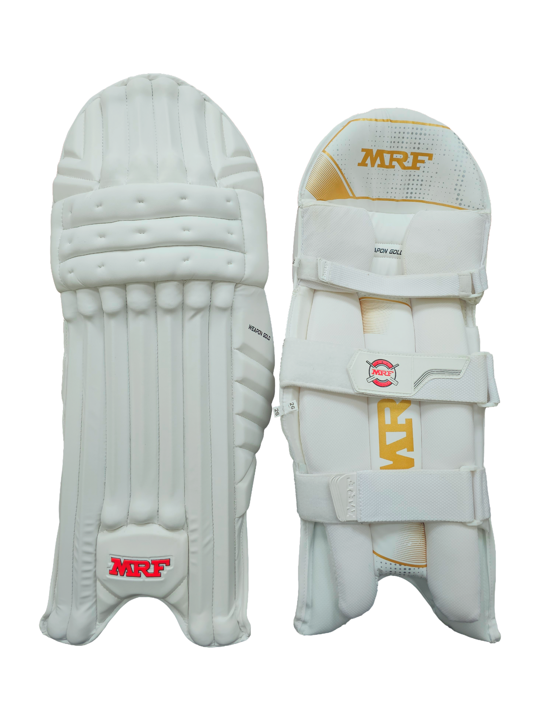 MRF Weapon Gold Junior Cricket Batting Pads – Lightweight Leg Guards