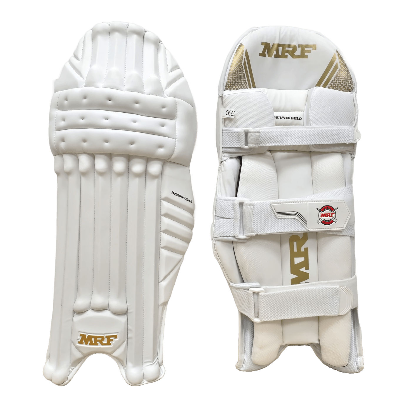 MRF Weapon Gold Junior Cricket Batting Pads 2025 – Lightweight Leg Guards