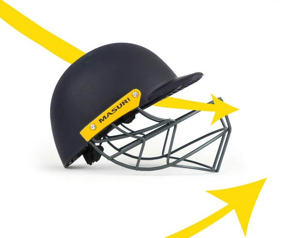 Masuri C Line Steel Junior Cricket Batting Helmet with StemGuard – Junior Cricket Helmet