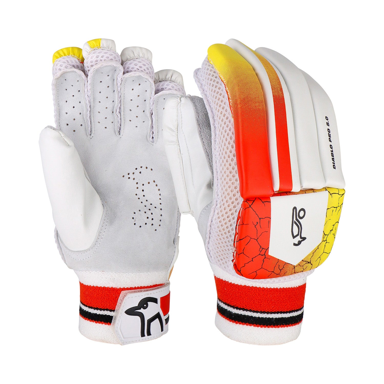 Kookaburra Diablo Pro 8.0 Junior Cricket Batting Gloves – Entry-Level Junior Batting Gloves
