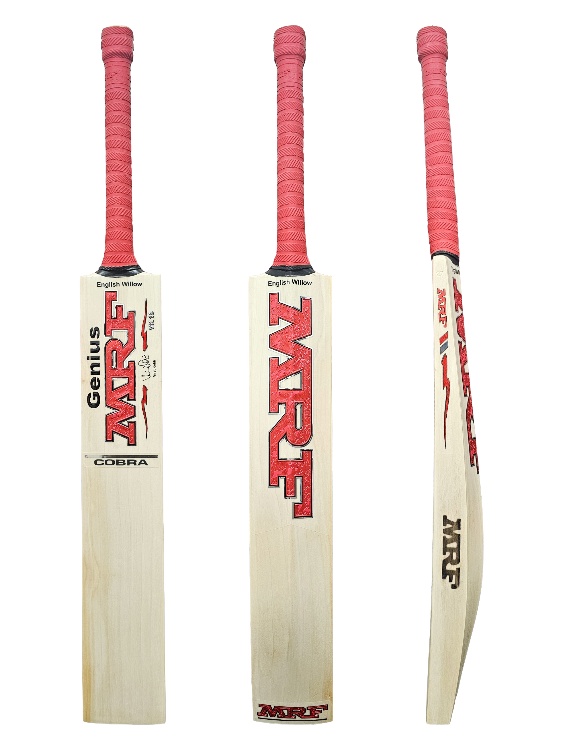 MRF Genius Cobra Adult Cricket Bat  - Grade 2 English Willow