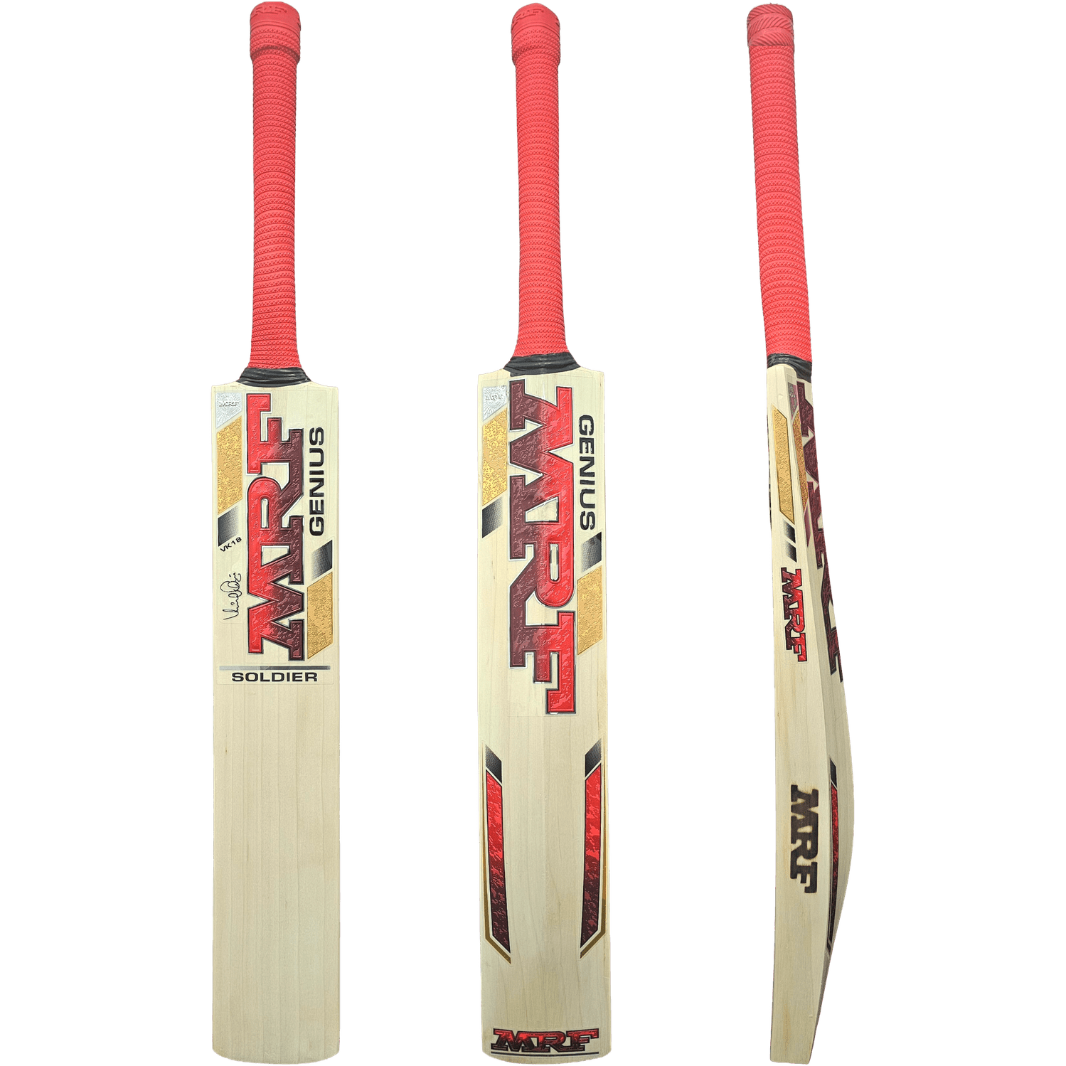 MRF Genius Soldier Adult Cricket Bat - Grade 2 English Willow