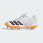 Adidas Howzat Junior Spike KH8339 Cricket Shoes 2026 – White/Onix/Tangerine