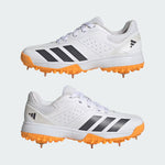 Adidas Howzat Junior Spike KH8339 Cricket Shoes 2026 – White/Onix/Tangerine
