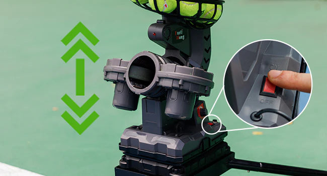 Hitman 45 FB-3807 Tennis Pitching Swivel Machine