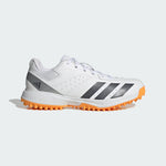 Adidas Howzat Rubber JQ8547 Cricket Shoes 2026 – White/Aurora Onix/Lucid Tangerine