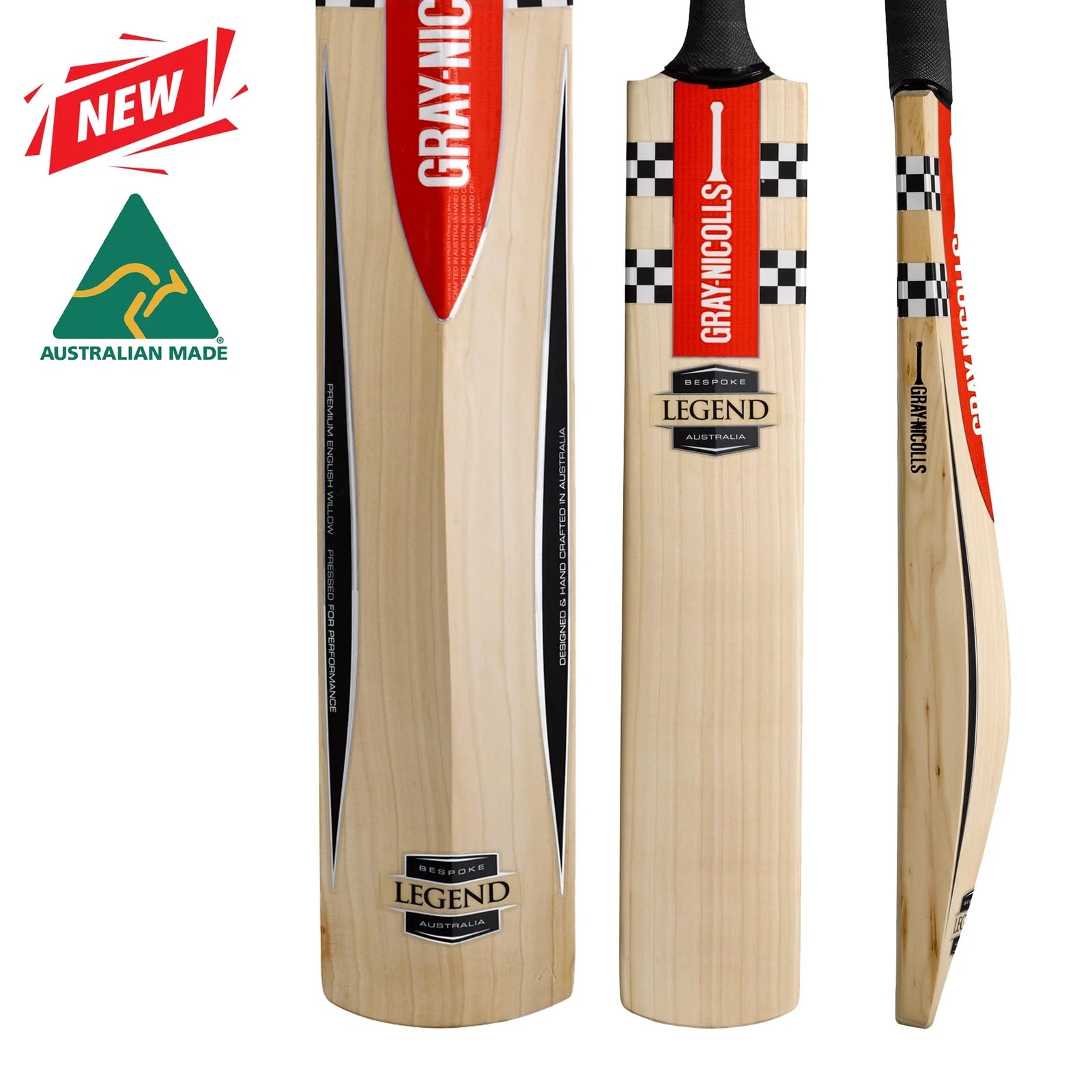 Gray-Nicolls Legend Adult Cricket Bat – Australian Made Grade 1+ English Willow