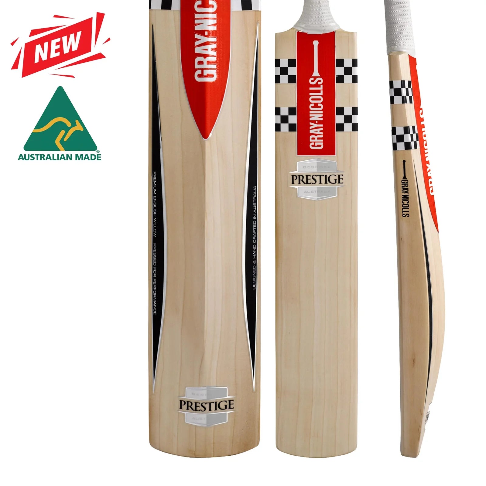 Gray-Nicolls Prestige Adult Cricket Bat – Australian Made English Willow 2025