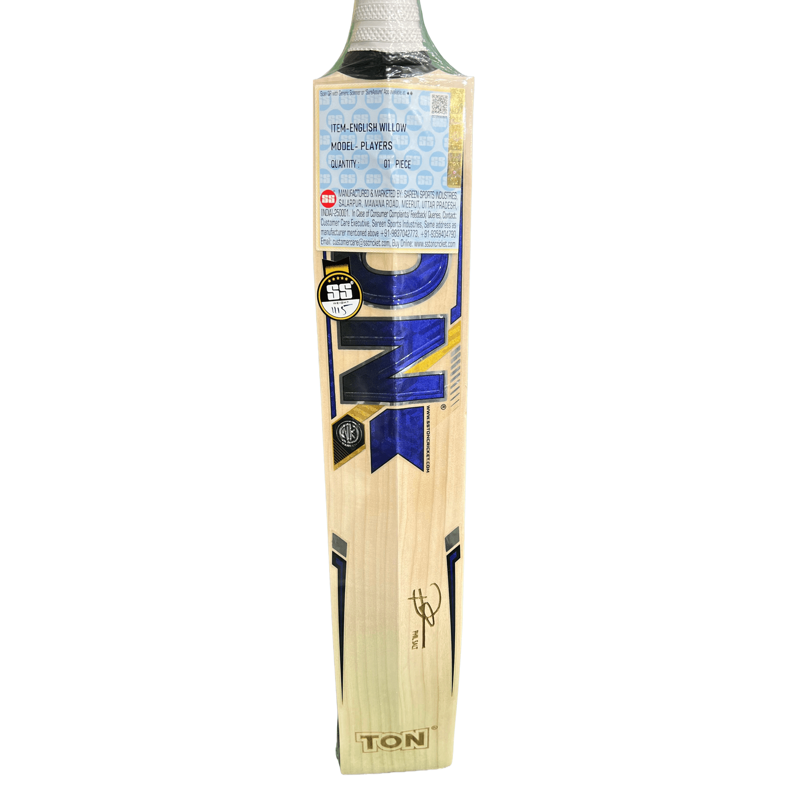 Ton Phil Salt (Player) Adult Cricket Bat