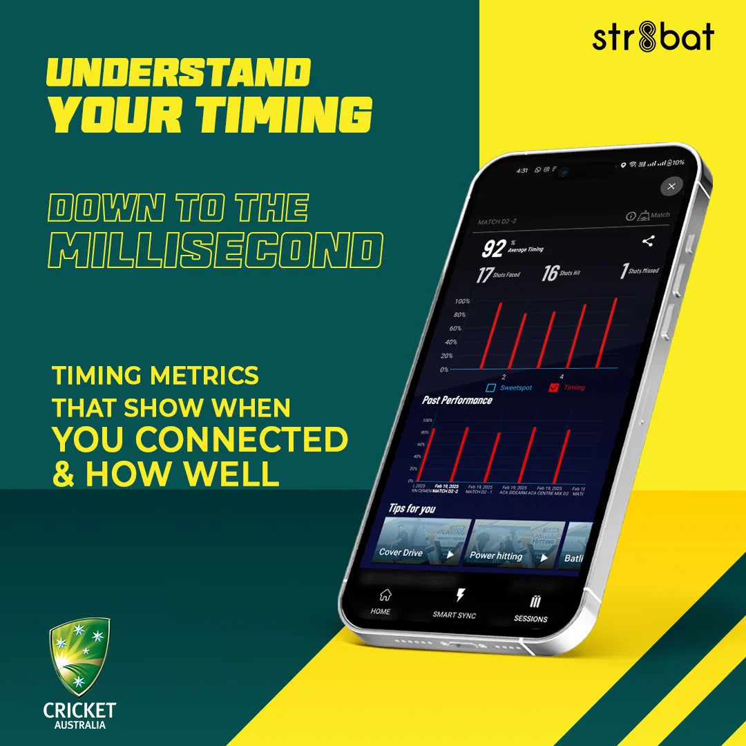 Str8bat Cricket Bat Sensor – Smart Cricket Batting Analysis Sensor