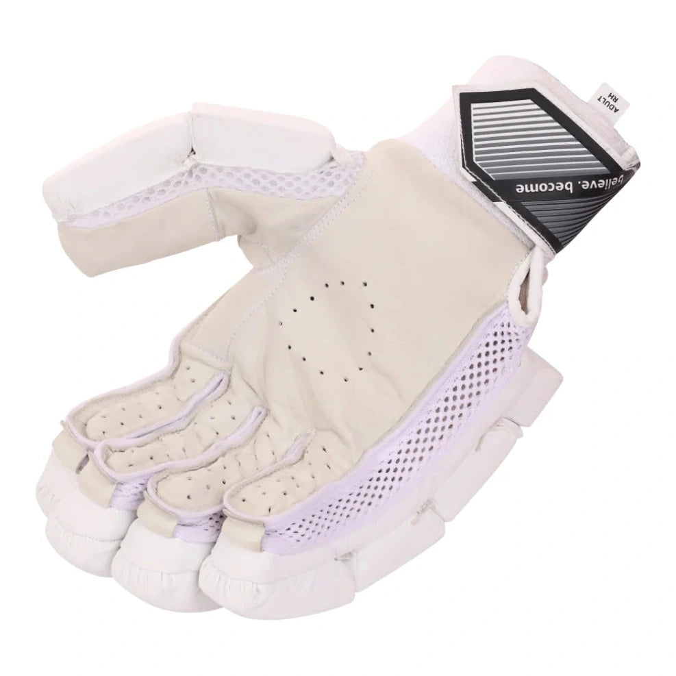 SG Litevate White Junior Cricket Batting Gloves