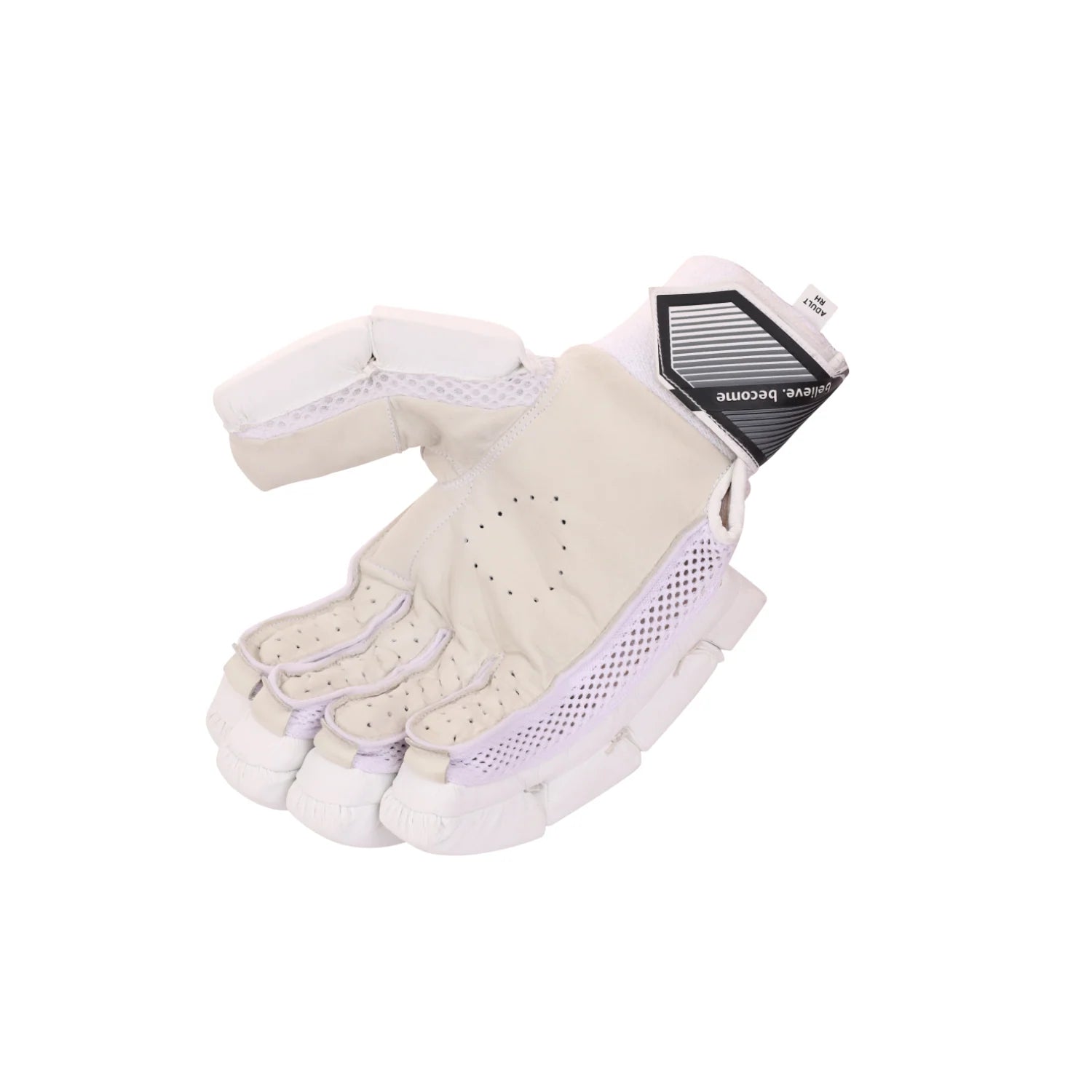 SG Litevate White Adults Cricket Batting Gloves
