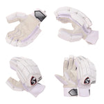 SG Litevate White Junior Cricket Batting Gloves