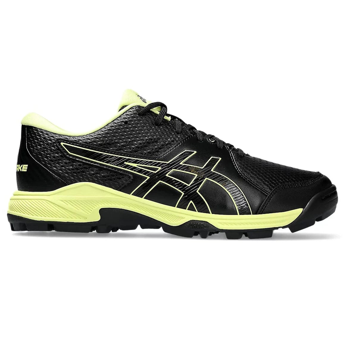 Asics Footwear 8 / Black Yellow Glow Asics Gel Peake 2 Mens Cricket Rubber Shoes