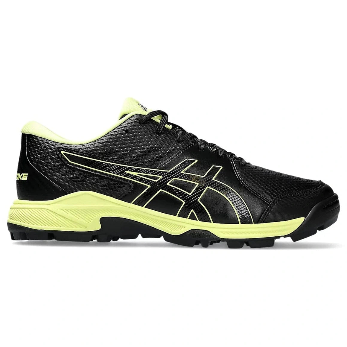 Asics Footwear 8 / Black Yellow Glow Asics Gel Peake 2 Mens Cricket Rubber Shoes