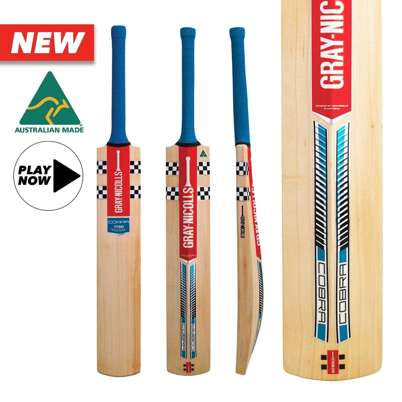 Gray Nicolls Cricket Bats SH / 2'6-2'9 Gray Nicolls Cobra 1750 Adult Play Now Cricket Bat