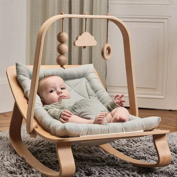 Wooden baby chair rocker hotsell
