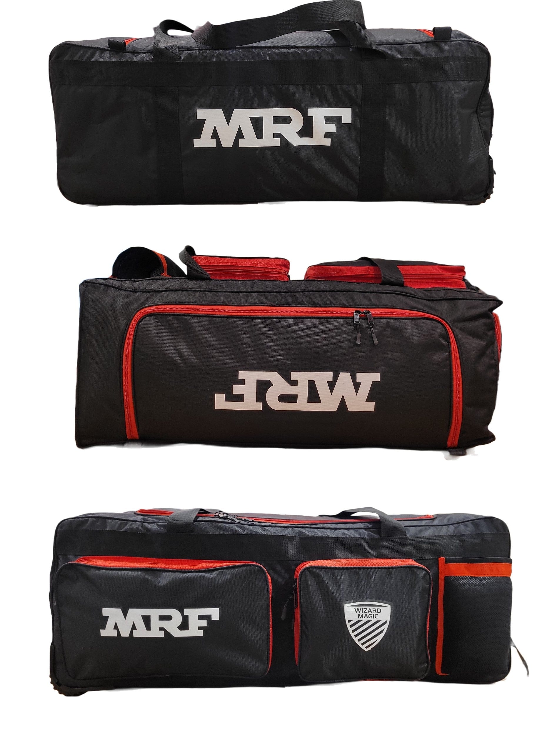 MRF Cricket Bags Black MRF Wizard Magic Cricket Kit Bag