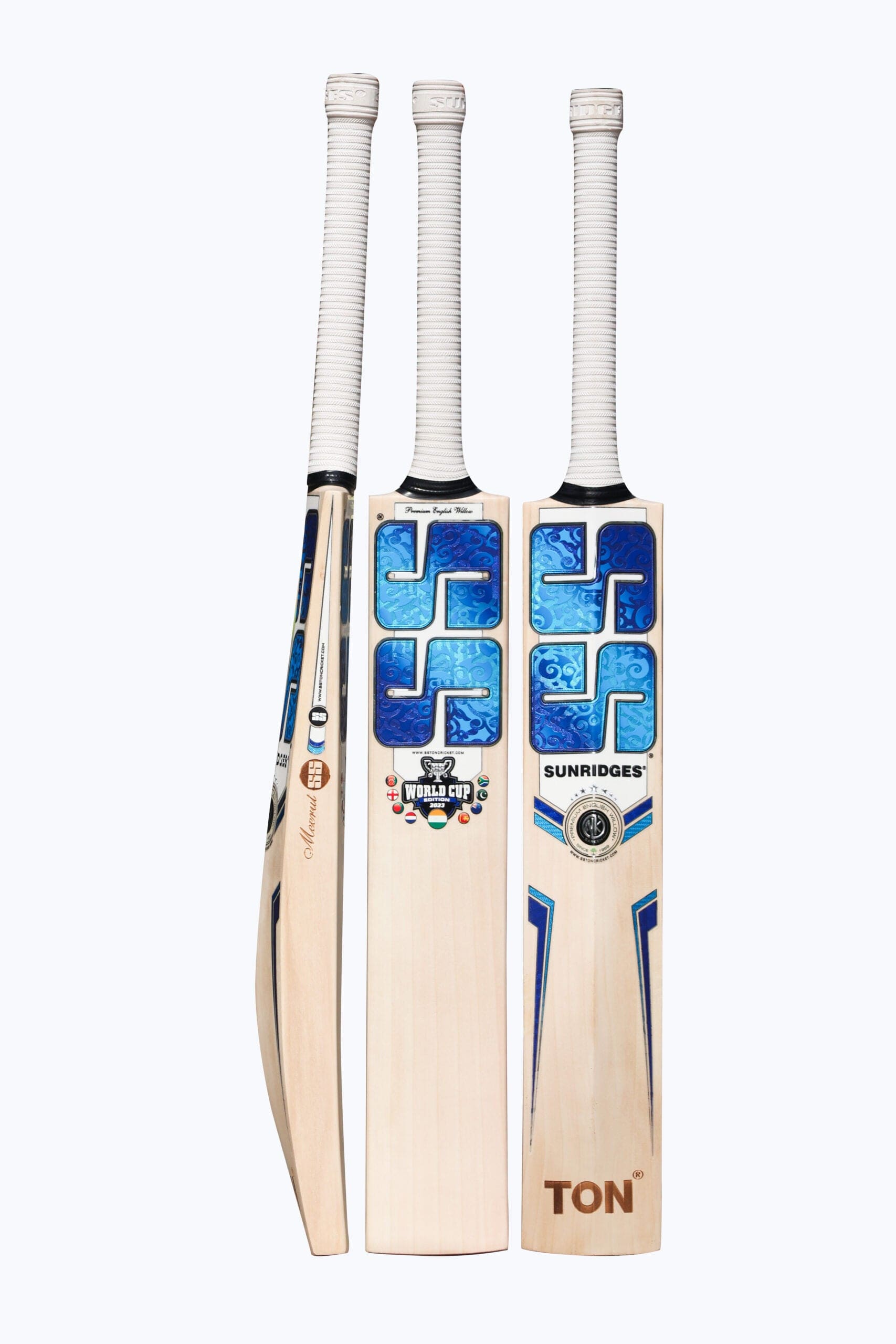 SS Cricket Bats Short Handle / 2'8 SS World Cup Blue Adult Cricket Bat