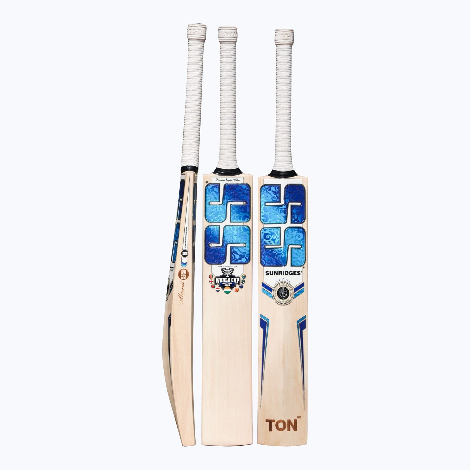 SS Cricket Bats Short Handle / 2'8 SS World Cup Blue Adult Cricket Bat