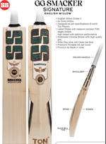 SS Cricket Bats Short Handle / Light 2lbs 8oz - 2lbs 10oz SS GG Smacker Signature Adult Cricket Bat