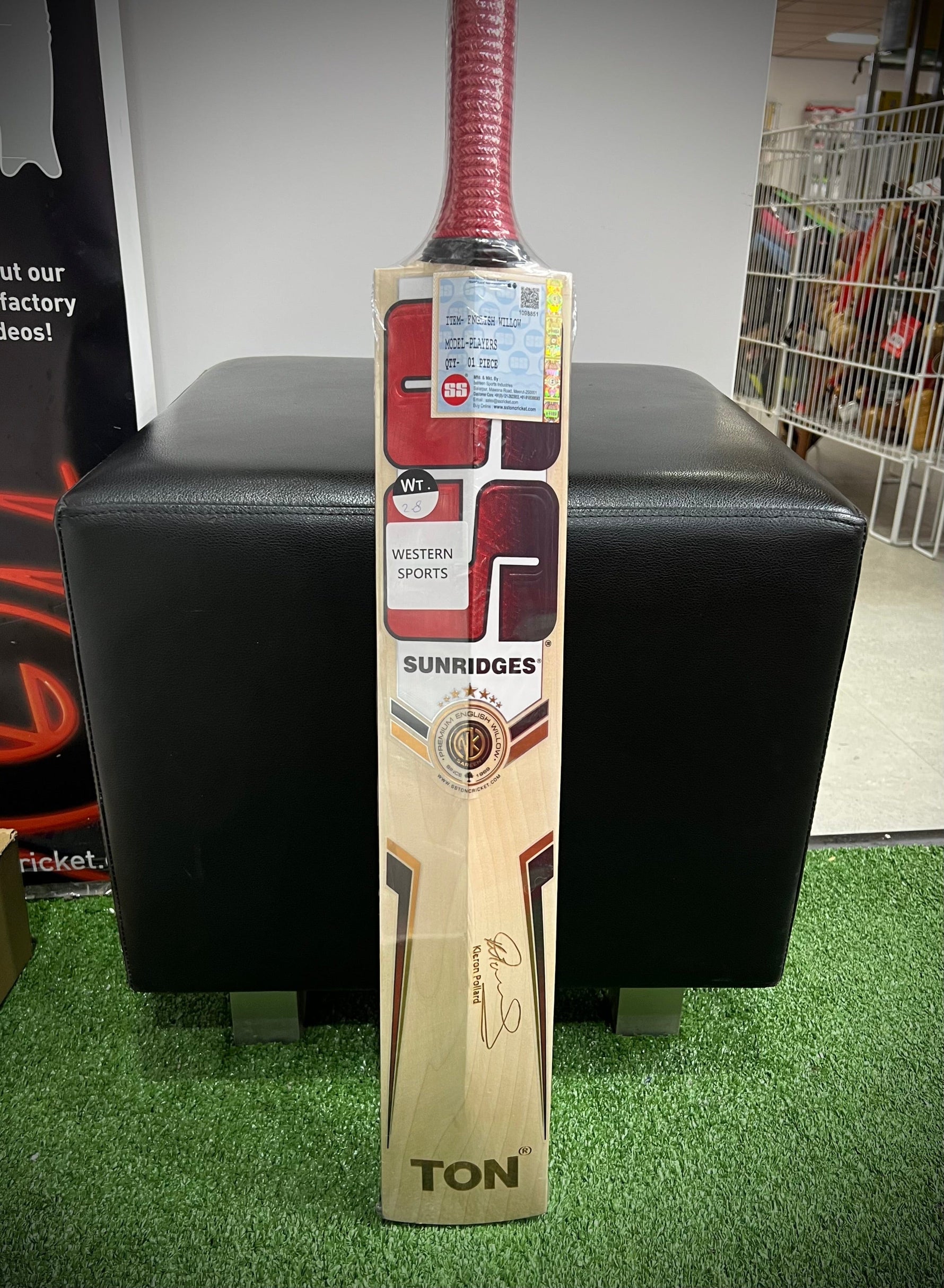 SS Cricket Bats Short Handle SS Ton Kieron Pollard (Player) Adult cricket Bat