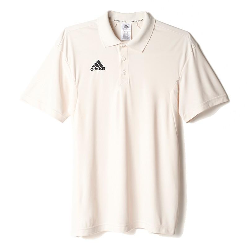 Adidas Clothing Adidas White Cricket Shirt