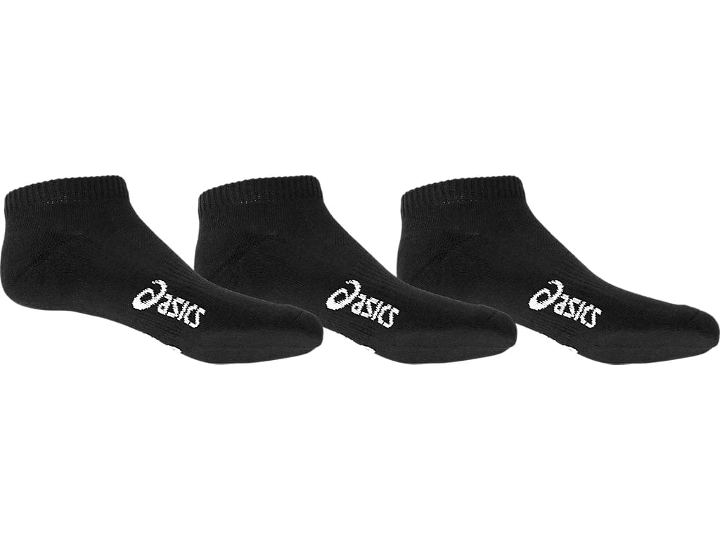 Asics Clothing 4-8 / Black Asics Pace Low Socks 3pk