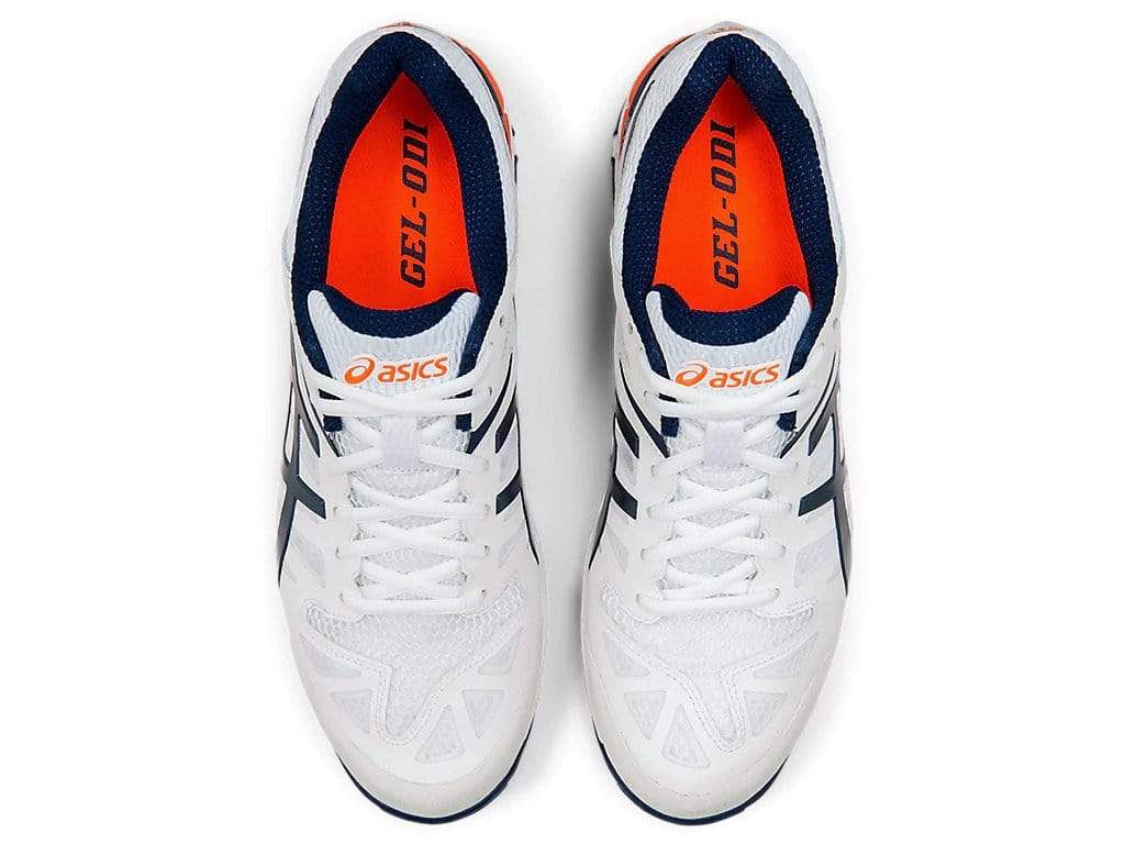 Asics Footwear Asics Gel Odi Spikes White/Blue Cricket Shoes