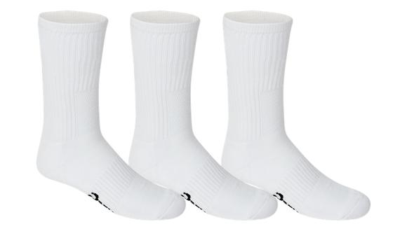 Asics Footwear White / 4-8 Asics Pace Crew Sock 3 Pk