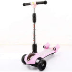 Bikes & Trikes Scooter with Spray Red Pink Kids Kick Three Wheel Scooter with Spray Flame Music and Light