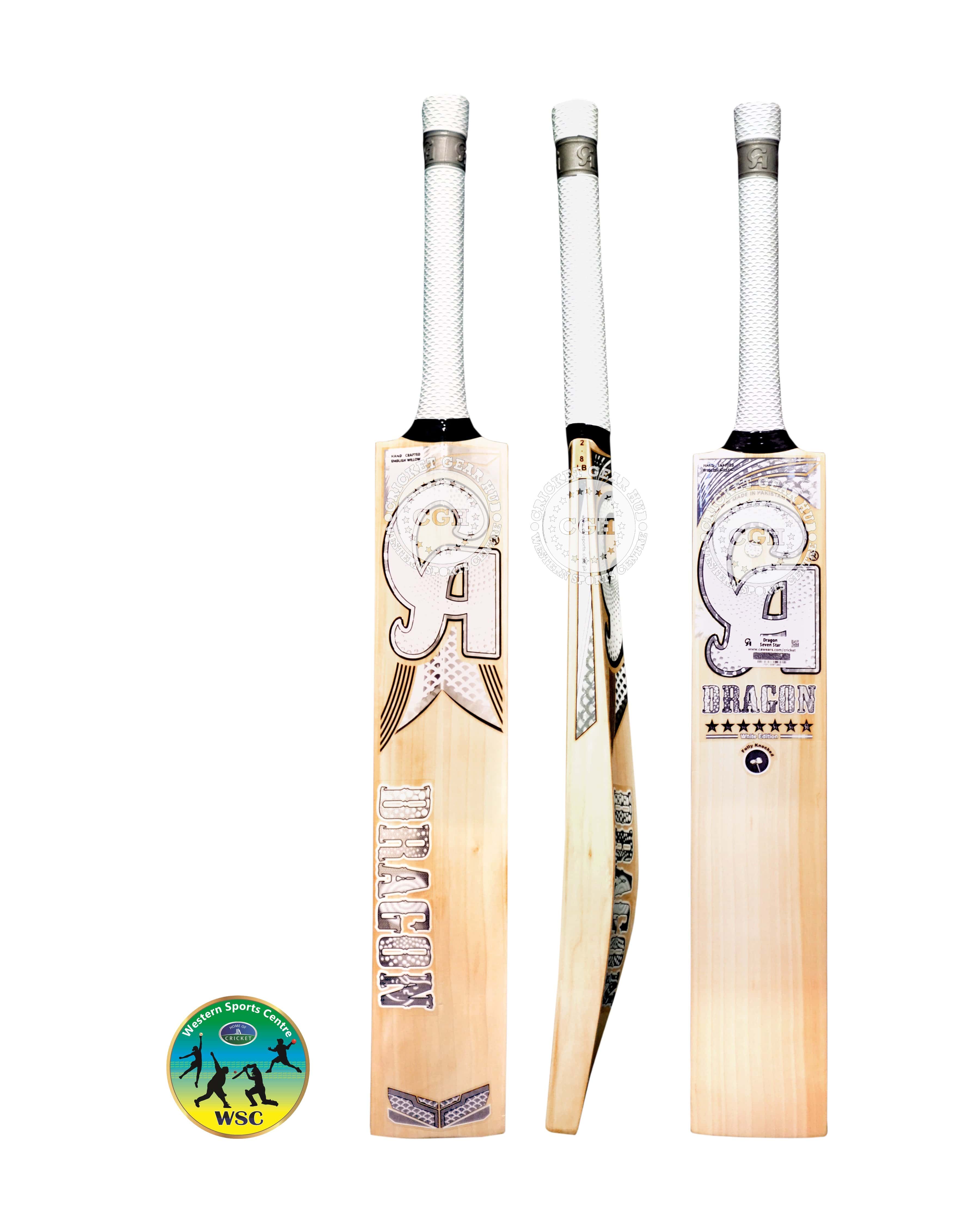 CA Cricket Bats Short Hand / 2'10 CA Dragon 7 Star White Edition Cricket Bat