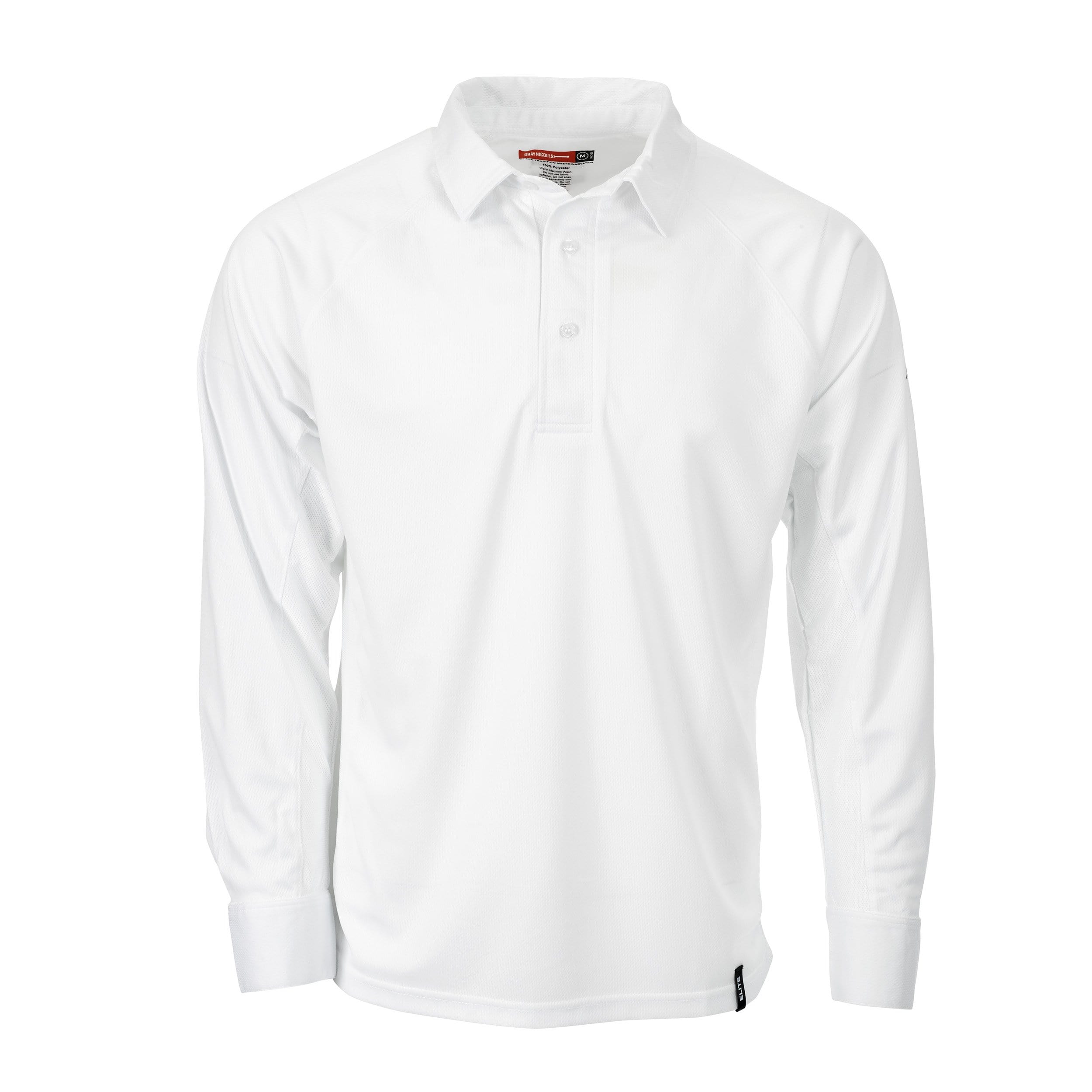 Gray Nicolls Clothing 14 Gray-Nicolls Elite Long Sleeve White Cricket Shirt