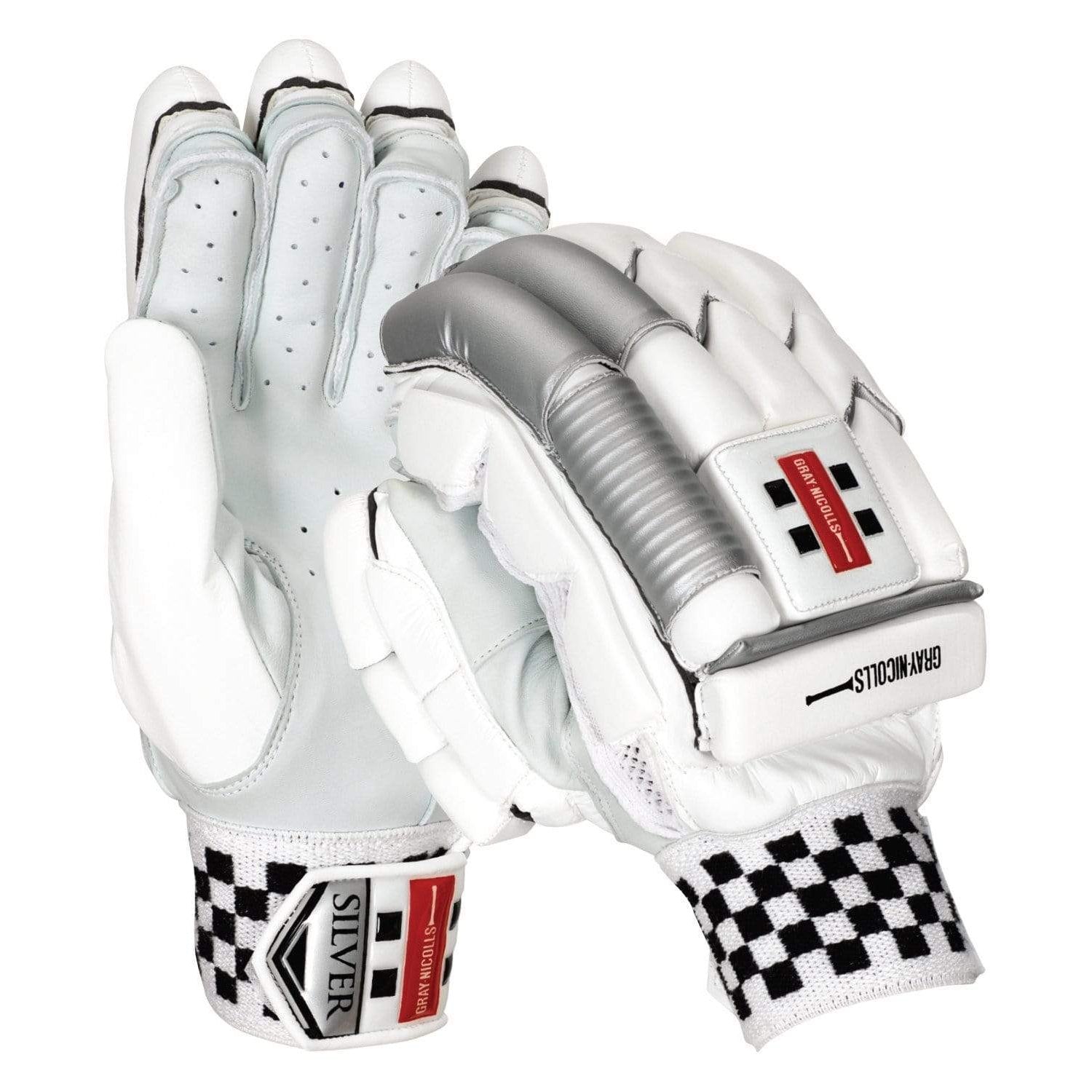 Gray Nicolls Gloves Small / Right Gray-Nicolls Silver Cricket Batting Gloves