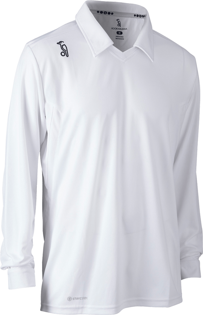 Kookaburra Clothing Kookaburra Player Long Sleeve White Cricket Shirt