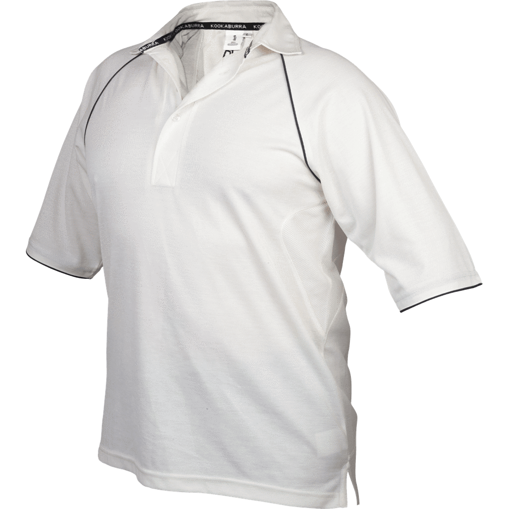 Kookaburra Clothing Small Kookaburra Apex White Cricket Shirt Short Sleeve