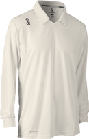 Kookaburra Clothing Small / White Kookaburra Player Long Sleeve White Cricket Shirt