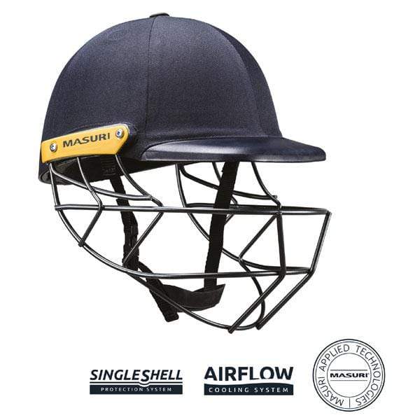 Masuri Helmet Navy / Senior Medium Masuri Original Legacy Plus Steel Cricket Helmet