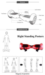 Mould King Hoverboard Hoverboard Chrome 6.5 inch Electric Balance Scooter